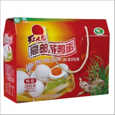 红太阳牌 熟咸鸭蛋 特级80克  26枚纸盒2080克