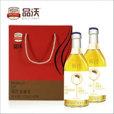 极智优选【品沃】核桃油礼盒500ml*2礼盒
